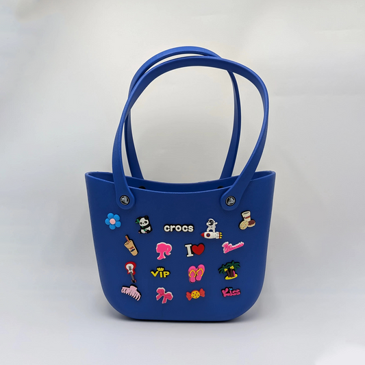 Crocs - big beach bag with jibbitz Navy blue