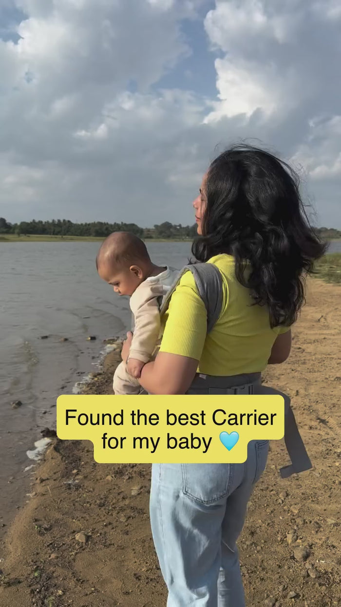 Kidspark carry me premium baby carrier | cushioned strap | bottle holder | hip seat