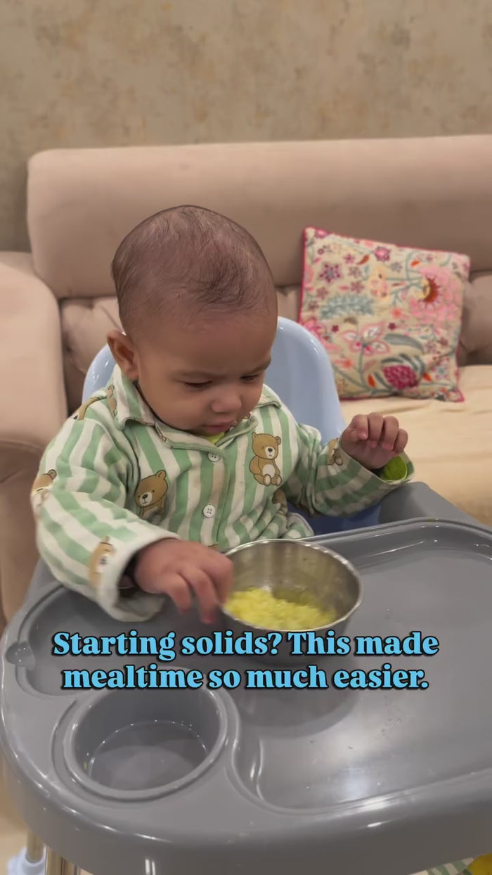 Neon Elephant Bamboo Suction Set – Safe, Eco-Friendly Baby Feeding Essentials