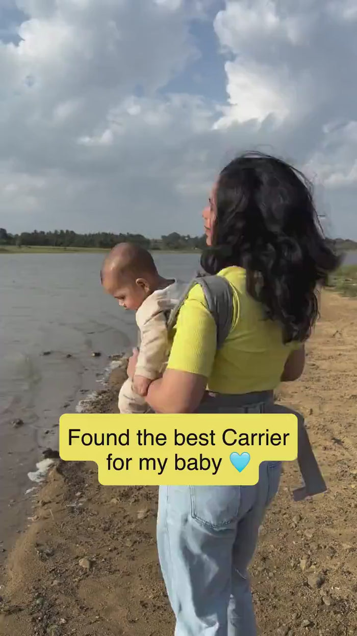 Kidspark carry me premium baby carrier | cushioned strap | bottle holder | hip seat