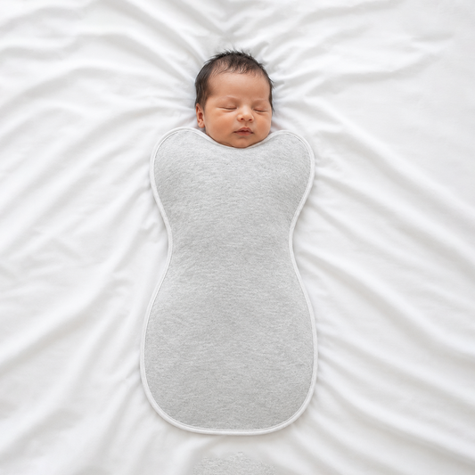 Kidspark Sleepie Pro | grey? Premium Baby Swaddle Wrap | 1 TOG | Soft Breathable Newborn Sleep Sack | Anti-Startle Sleep Wrap | 0-6 month